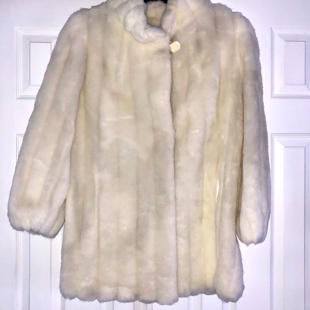 Blush Faux Mink Coat